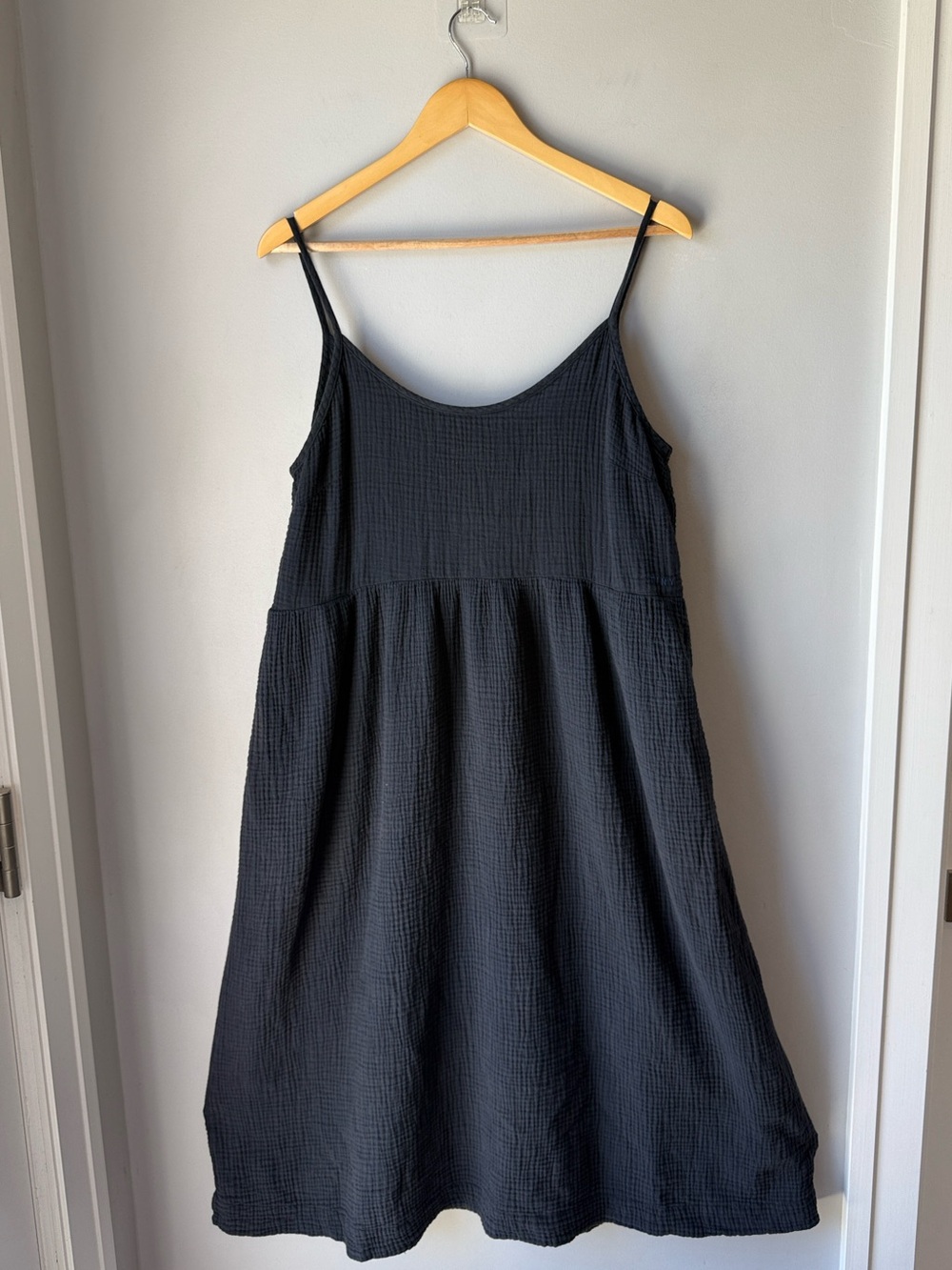 Tiny Cottons Gauzy Black Midi Sundress
